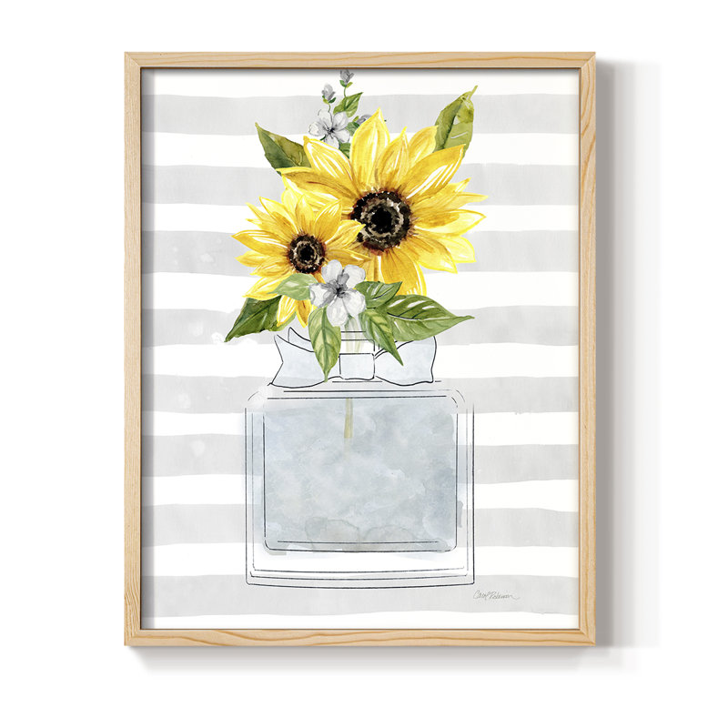 Sunflower Perfume II Framed Print - Solid Wood