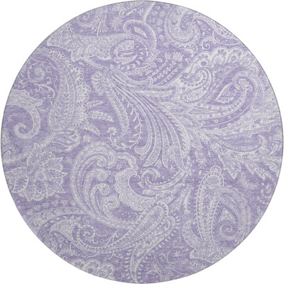 Premium Machine Washable Arnette Lavender Rug