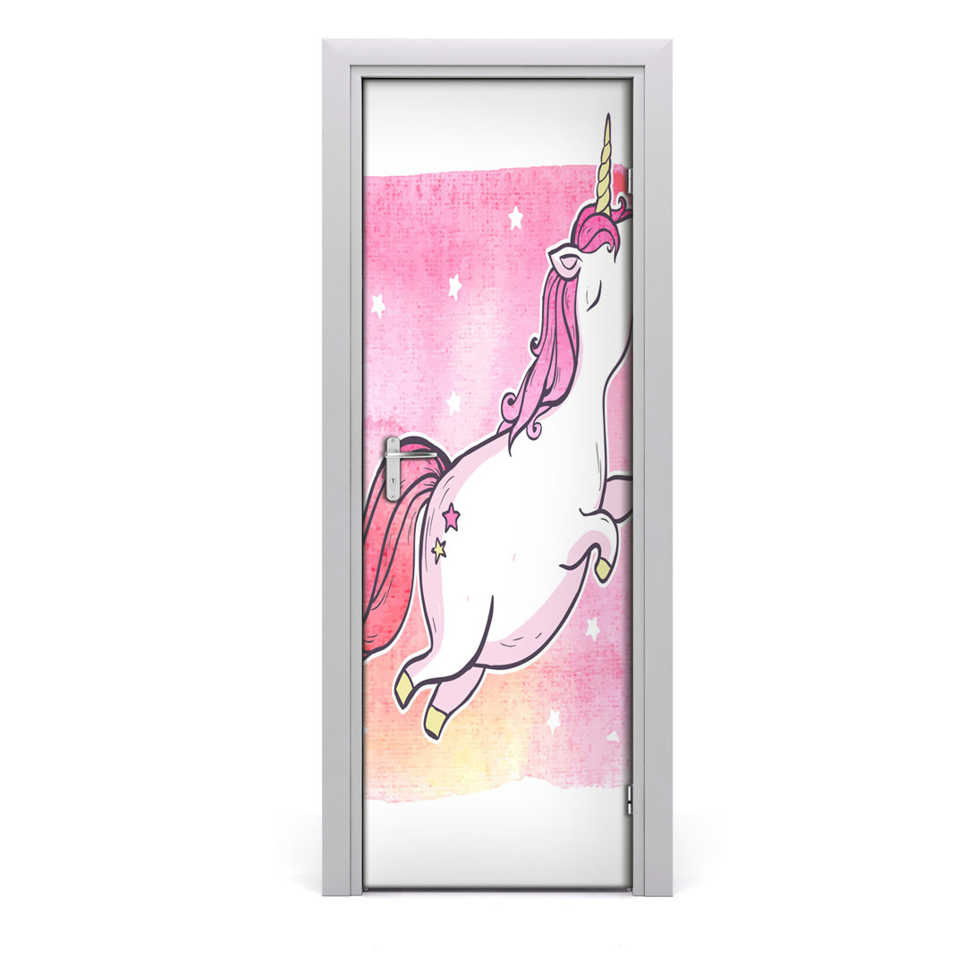 Selbstklebender Einhorn-Türsticker