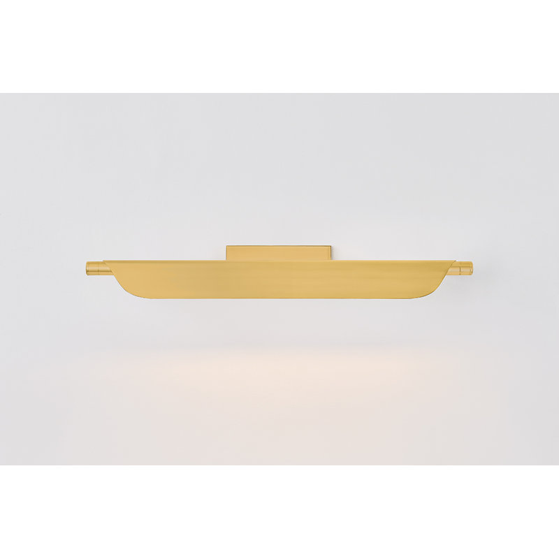 Tinwald Picture Light in Aged Brass, 15 W, 3.75" H x 27" W x 27" D