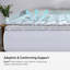 Surmatelas Bedgear React Pro Performance avec housse rafraîchissante instantanée-136257357