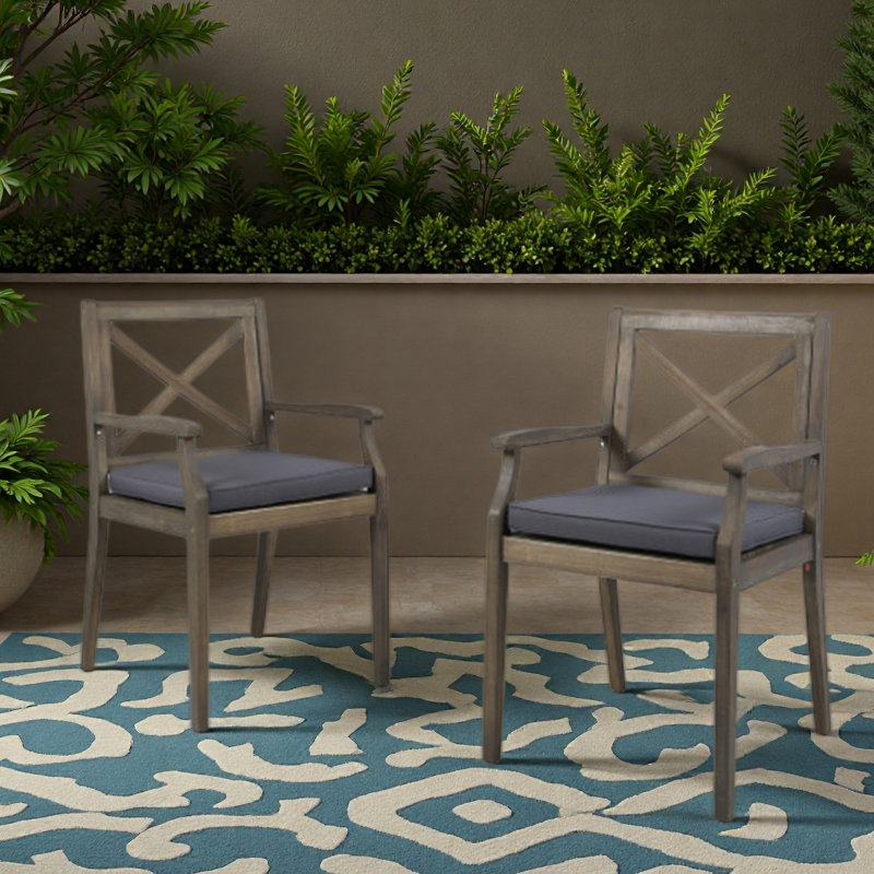 DINING CHAIR,2PCS with 2 Cushions
