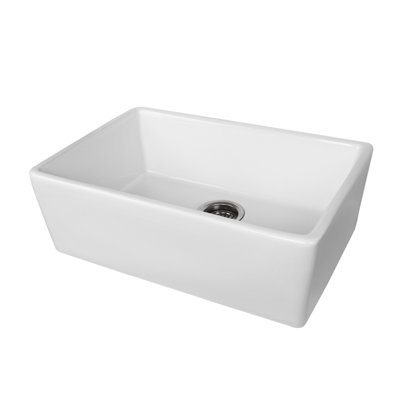 24'' L Single Bowl Ceramic Kitchen Sink