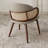 Olivia 17.5 " H Leather Upholstered Ash Solid Wood Side Chair