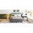 Functional Upholstered Platform Bed With Gray Fleece And Twin Trundle Brilliant-50112986