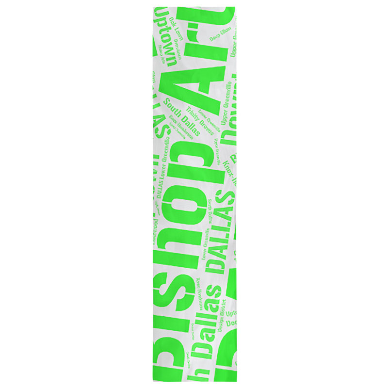 Chemin de table blendtable en coton, 90 po x 16 po, Dallas, Vert