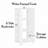 RiverRidge Book Nook Kids Bookshelf and Toy Organizer Tower with 3 Cubbies and 6 Bookracks for Playroom, Nursery, and Reading Nook - White with 2 Fabric Bins-92440275