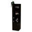 Armoire de coin, huit casiers à bouteilles, double porte, deux tablettes ouvertes-1355056800