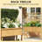 Spacious Wood Planters With Trellis, Elevated Rustic Design For Modern Home Outdoor