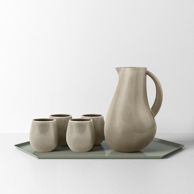 Borgen 5-Piece Goblet and Pitcher Set