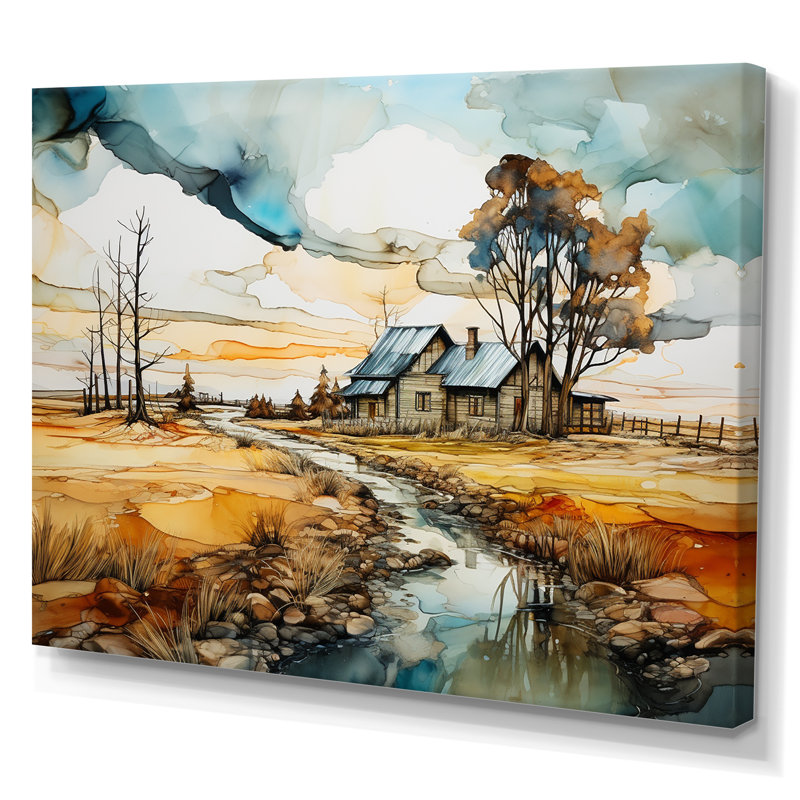 Tarquility in the Countryside IV - Imprimé, Toile tendue, H 16 po x l 32 po