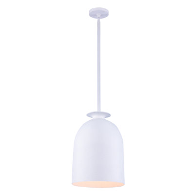 Luminaire suspendu Gabardine 1 LT blanc mat Kalco