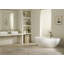 Barcelona 70-1/4" x 33-5/8" Freestanding Soaking Bathtub in Volcanic Limestone with Overflow Hole-124933063-45225451