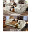 6 Seater Chenille Oversized Modular Sofa Extra Deep Cloud Corduroy Sectional Couch With Ottoman Chaise Fsc Certified Fluffy Sofa Bed -934226327