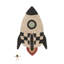 Washable Rug Rocket 4' 5" X 2' 9"