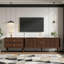 Unfinished TV Stand for TVs up to 78" with Fireplace Included