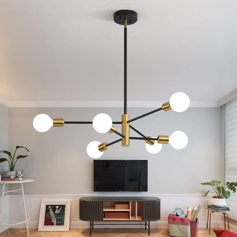 Loetta 6 - Light LED Sphere Chandelier