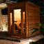 Sauna extérieur cabine - 4 personnes avec chauffage 8kw Harvia Kip
