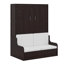 Grand lit escamotable mural avec coussin-112715781