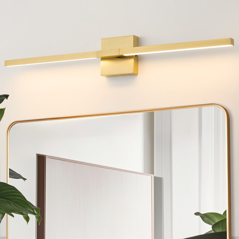 32'' 24W Dimmable LED Bath Bar, Modern Linear Vanity Light, Damp Rated Wall Mount LED Bathroom Light for Mirror, Makeup & Powder Room