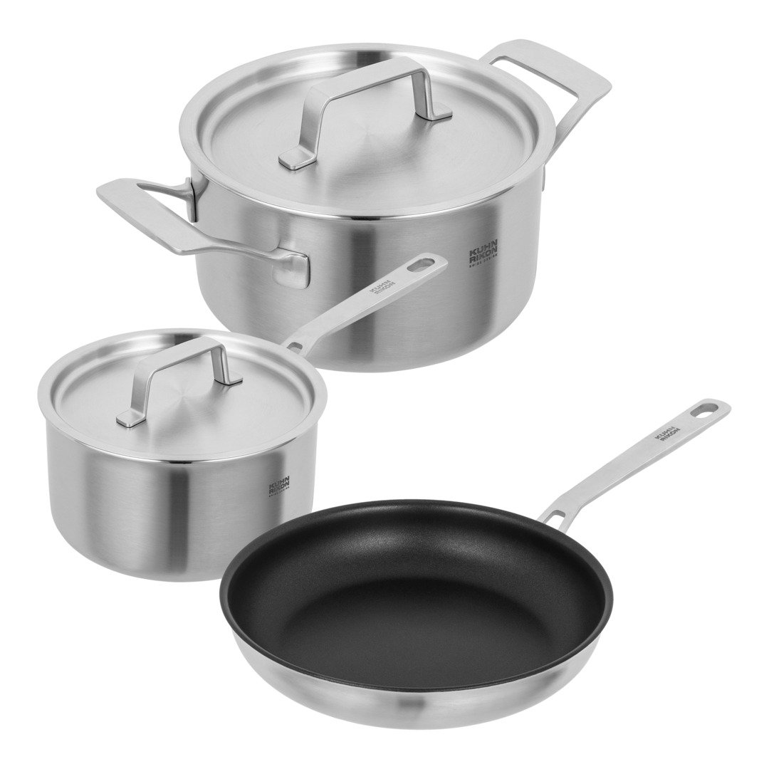 3-tlg. antihaftbeschichtetes Kochgeschirr-Set Culinary Fiveply