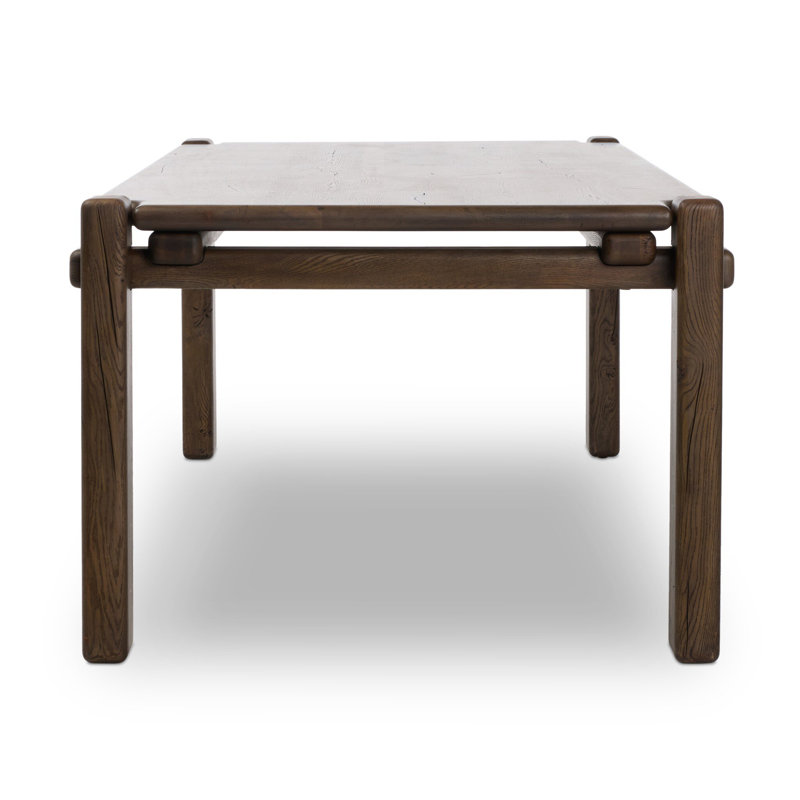 Marcia Solid Oak Dining Table, Gray Reclaimed French Oak