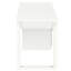 Bureau d'ordinateur, bureau personnel, ordinateur portable, installation à gauche, à droite, tiroirs de rangement, l 48 po, travail, stratifié blanc, contemporain, moderne-215299872