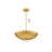 Eclectic 5 Light Gold Leaf Chandelier-873864644-873864645