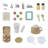 Teamson Kids Little Chef Atlanta Modular Wooden Pretend Play Kitchen +17 Accessories & Interactive Toy Appliances-89292705
