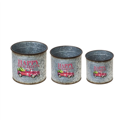 Metal Pot Planter