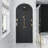 Dune 12” X 12” Glossy Black Glass Mosaic Wall and Floor Tile (20 Sq. Ft./Case) (20-Pack)-94585030