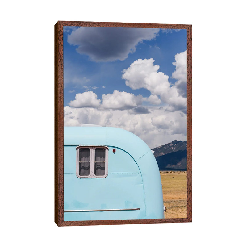 New Mexico Airstream VIII 1 Piece Wall Art on Canvas, 101.6cm H x 66.04cm W x 3.81cm D, Classic Brown Wood Framed