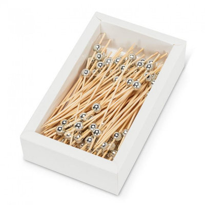 Pearl Look Balls 100 Piece Cocktail Pick