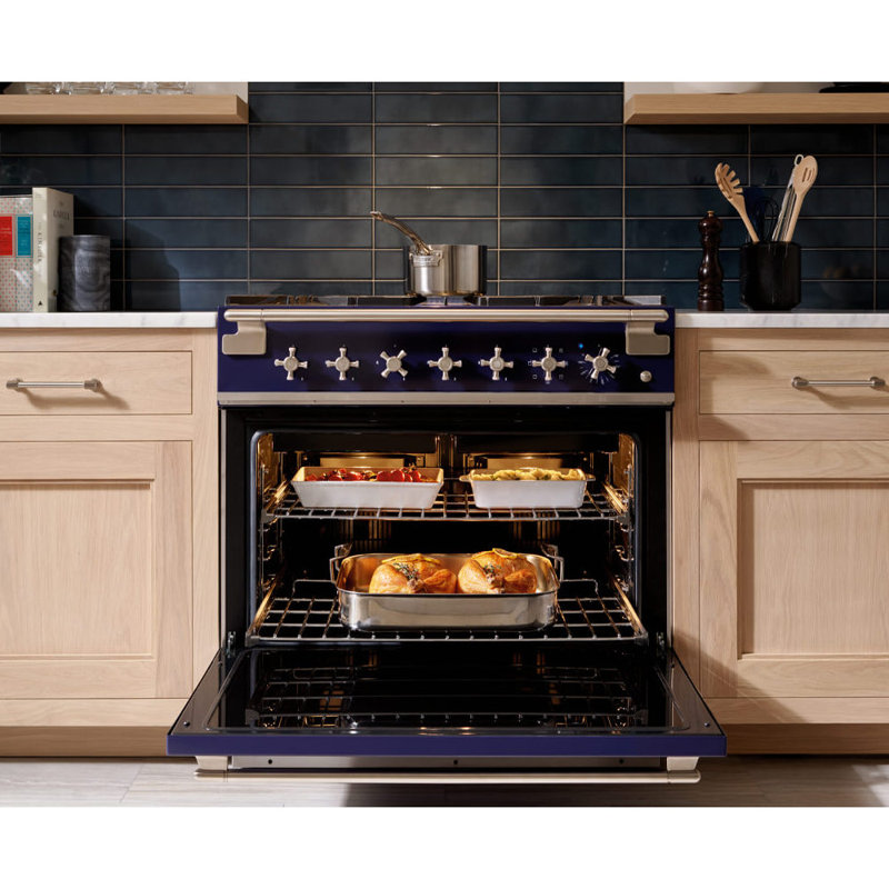 Elise 36" 4.5 Cubic Feet Induction Freestanding Convection Range, Cranberry