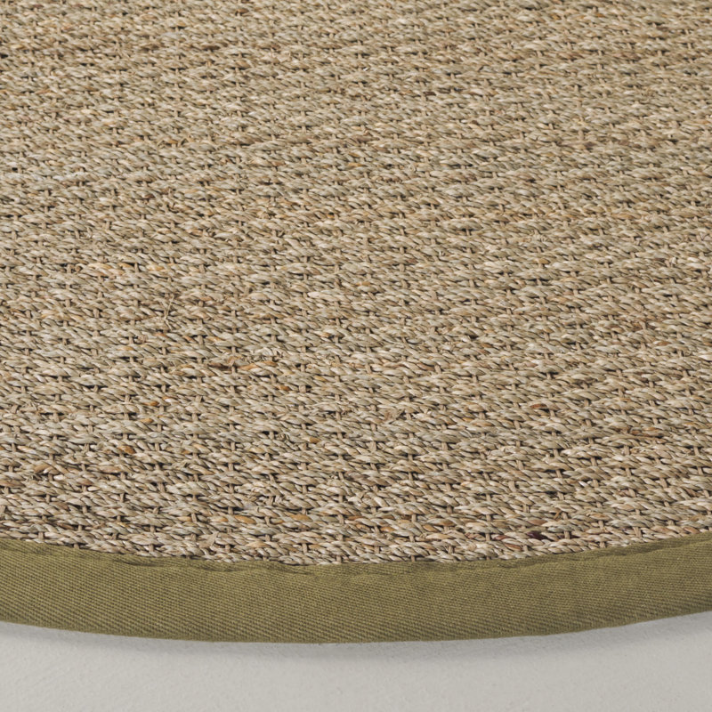 Natural Fiber 111 Seagrass No Pattern Rug, Round 6'