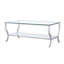 Table basse chromée
