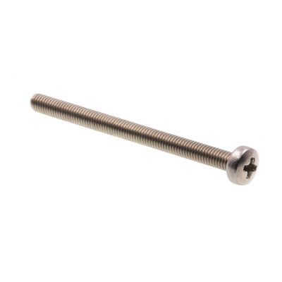 Machine Screws, Metric, Pan Head, Phillips Drive, M4-0.7 X 14MM, Grade A2-70 Stainless Steel (10 Pack)
