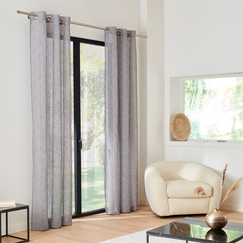 Tim Sheer Curtain, Mid Grey