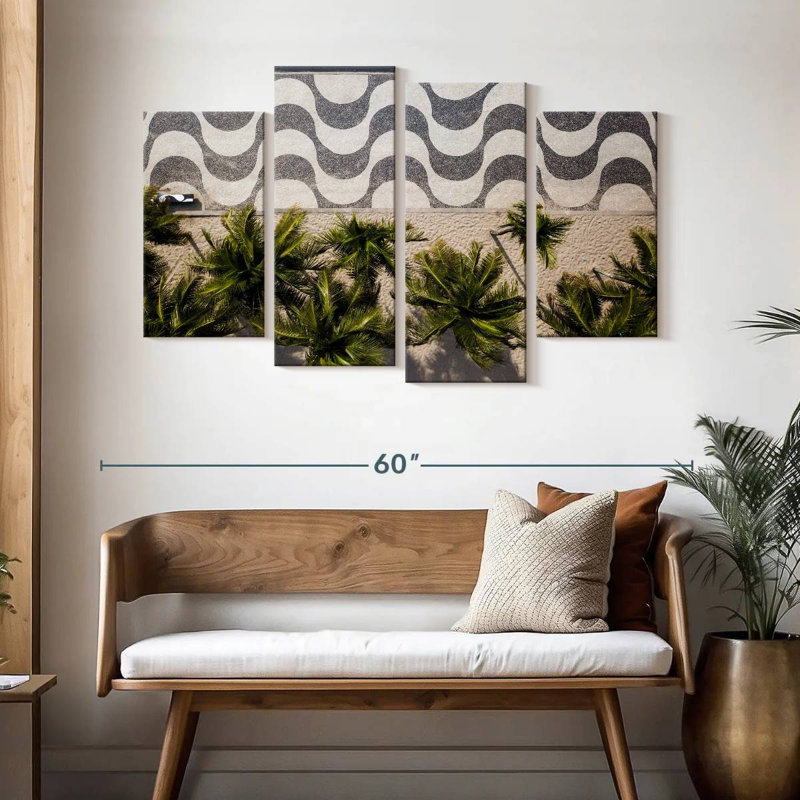 Gillard Copacabana Sidewalk Palms, 32" H x 52" W