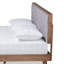 Lit plateforme très grand Cramlington, gris foncé / noyer, l 78,7 po x L 82,2 po x H 48 po-2042027706-2041988859
