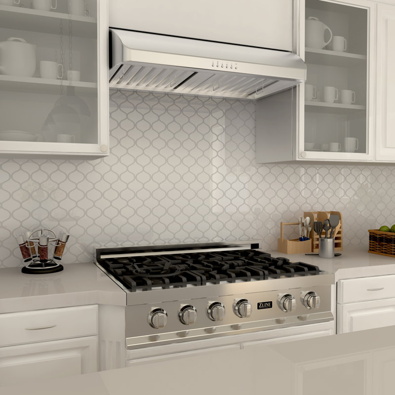 30" 600 CFM Ducted Under Cabinet Range Hood in Brushed Stainless Steel, 36"