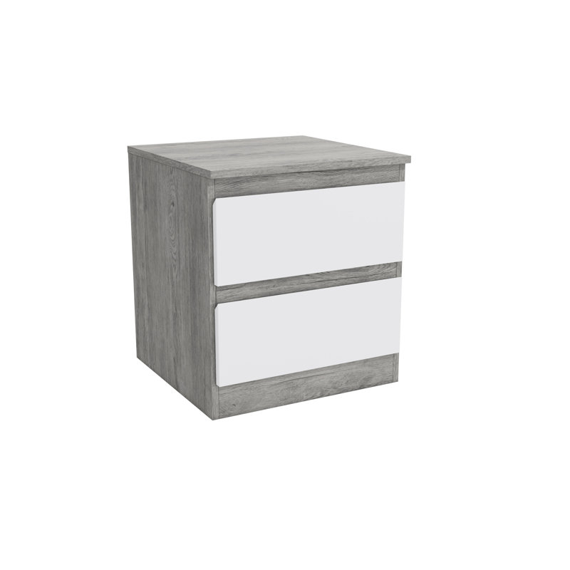 Lukman 45cm W Manufactured Wood Bedside Table