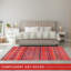 Non Slip Area Rugs Machine Washable Carpet Pad Entryway Rug Low Pile Modern Mat For Bedroom - 1322NR-421072589