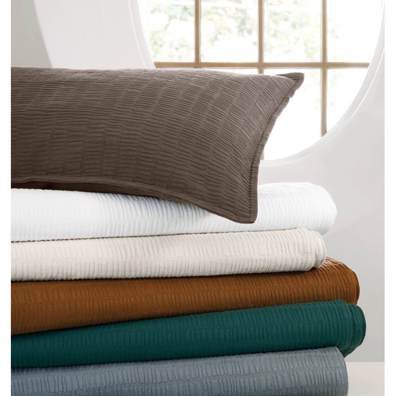 Roark Matelasse Sham, Standard, Plaster
