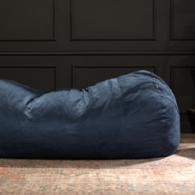 Fauteuil à billes cylindrique en suède Jasper Traditional