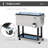 Outsunny 80 QT Rolling Cooling Bins Ice Chest On Wheels Outdoor Stand Up Drink Cooler Cart For Party-116843015