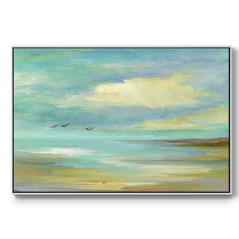 Drifting, reproduction d'art sur toile, H 17 po x l 25 po x P 2 po, Blanc