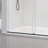 56-60" x 76" Double Sliding Frameless Shower Door, Matte Black, 8mm Tempered Glass with Soft Close & Easy-Clean Coating-125362312