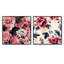 Manelle - Ensemble de 2 collages carrés botaniques abstraits-101844570-101844575