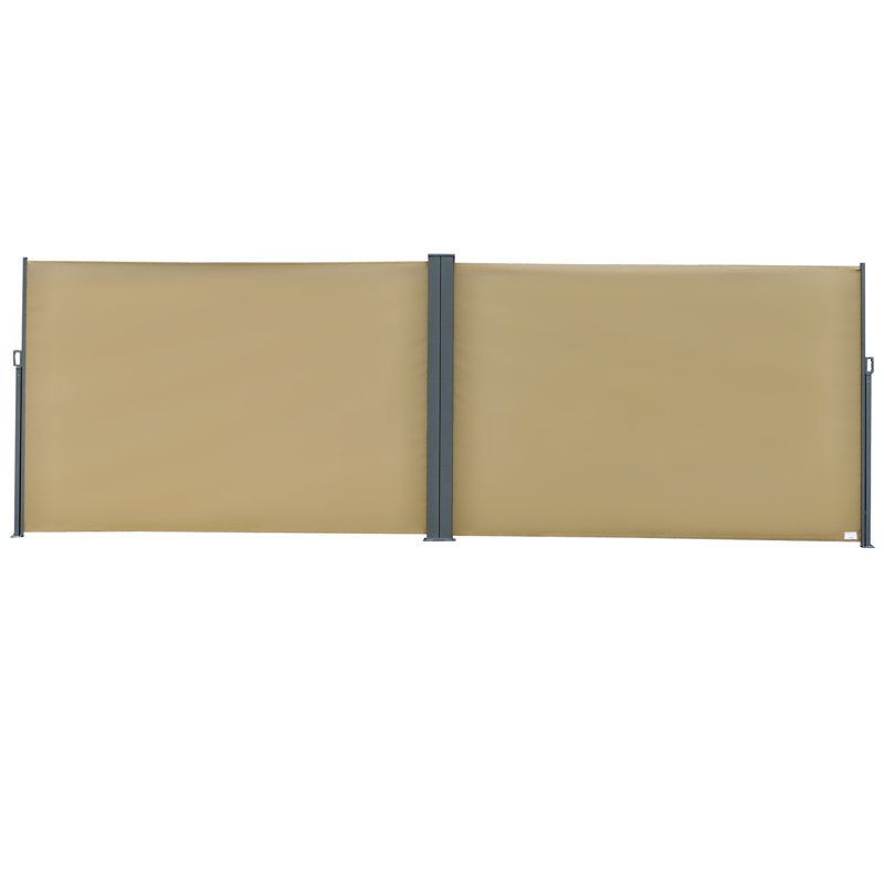 Manual Retraction Side Awning in Beige, Beige, 19.7' H x 6.56' W